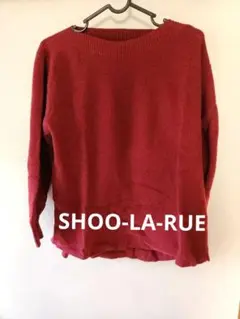 SHOO-LA-RUE 赤 ニット 長袖セーター