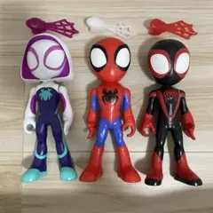 スパイダーマン フィギュア 3体セット