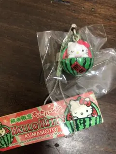 2004年　ハローキティ根付　すいかバージョン熊本限定