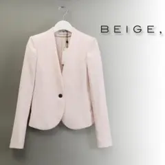 561新品 BEIGE, ベイジ, LUIZA / ノーカラージャケット 0のサムネイル