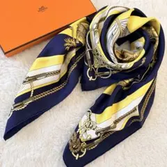 HERMÈS カレ90 スカーフ CHATEAUX DARRIERE 艫飾り