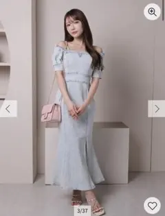 リップサービス　2wayショルダーデニムマーメイドワンピース