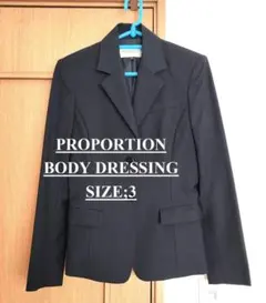 ポロポーション　ボディドレッシング★ブラック黒 テーラードJK サイズ3(M)