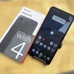 docomo AQUOS wish 4 ブラック 64GB SIMフリー