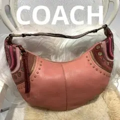 ☆美品☆COACH ホーボーバッグ ワンショルダー レザー クロワッサン型
