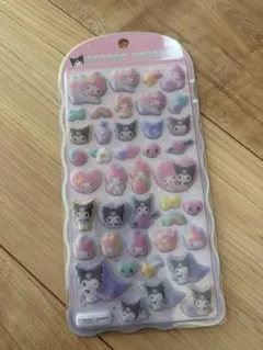 コットンパフィー　シール　マイメロ　クロミ