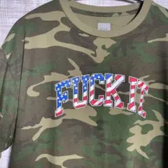 く*お様 HUF fuck i t迷彩柄 Tシャツ Mサイズ