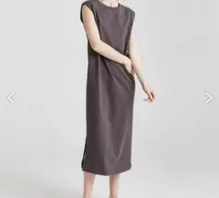 WALANCE ペーパーニットワンピース 25ss ブラウン - メルカリ