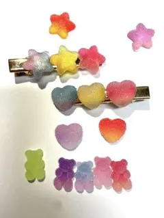 シュガーグミ風ヘアクリップ