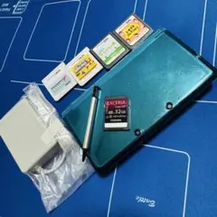 すぐに遊べるセット　動作確認・クリーニング済　Nintendo3DS ターコイズ