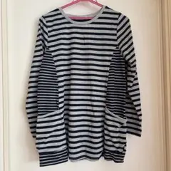 BEAMS HEART 長袖ストライプトップス