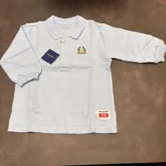 【新品】ミキハウス 長袖ポロシャツ 70 ライトブルー