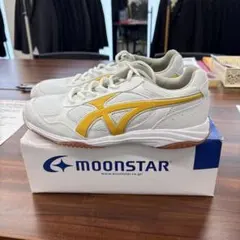 新品　25.0センチMoonStar ジムスター S300 ホワイト/イエロー