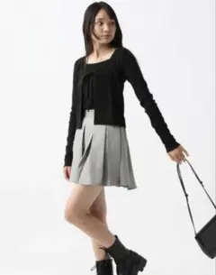 repipi armario プリーツスカート風キュロット　M グレーのサムネイル