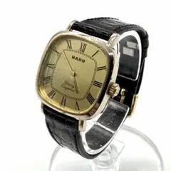 稼働 RADO 腕時計 スクエア アンティーク デイト レディース レザー166 稼働 RADO DIASTAR レディース時計 ラドー 時計 レディース