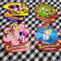 ディズニーランド トゥーンタウン  シール4点セット