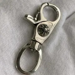 ◆数量限定！！シルバー 925 クロス ファンシー キーチェーン キーリング