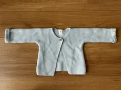 PETIT BATEAU ライトブルー ニットカーディガン (12m/74cm)