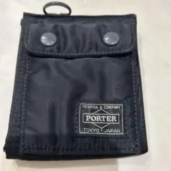 PORTER ポーター　タンカー 二つ折り財布 ブラック