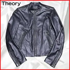 ♦︎美品♦︎セオリー ライダースジャケット　シングル　羊革　M(表記サイズS） 216-202507250387_1.jpg