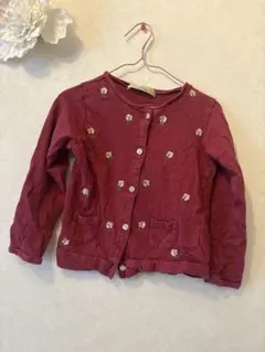 GLOBAL WORK 花柄刺繍カーディガン Lサイズ