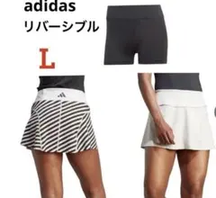 アディダスレディーステニスウェアＬレディーステニススコート.スカートリバーシブル