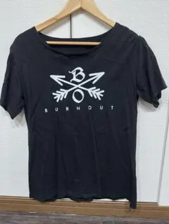 【TAKUYA∞着用】☘️バーンアウト☘L☘黒☘新品☘クロスドアロー☘プルオーバー BURNOUT バーンアウト】クロスドアロー長袖シャツ takuya∞着用