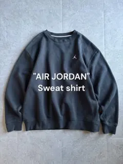 AIR JORDAN スウェット ワンポイント刺繍 ブラック XXL 美品