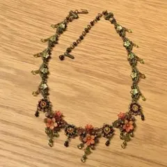 新品★コリーントランド★豪華フラワーネックレス★アメリカ製★ショップチャンネル フラワー カメオ ネックレス 希少！collentoland コリーントランド
