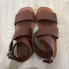 TODAYFUL レザー アンクルストラップ サンダルのサムネイル