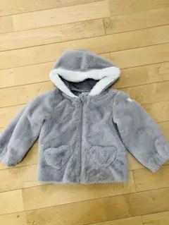 スラップスリップ　グレー フリース ジャケット アウター　110cm