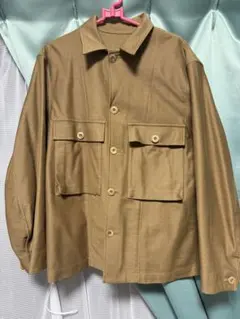 ブラウン ミリタリージャケット Sサイズ