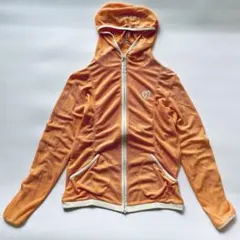 パーリーゲイツ ジップアップパーカー オレンジ サイズ2 ゴルフ 古着