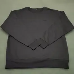 裏起毛　 ダークグレー クルーネック スウェット Lサイズ