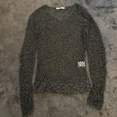 PAGEBOY メッシュニットセーター Mサイズ 黒