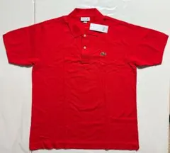 【新品未使用】ラコステ 鹿子 ポロシャツ CLASSIC FIT レッド