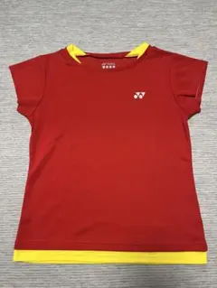 【値下げ】ヨネックス テニスウェア 赤 黄色クルーネック バトミントン