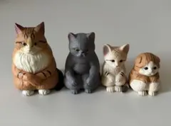 猫のフィギュア 4体セット