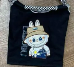 ラブブキャラクター刺繍ミニバック