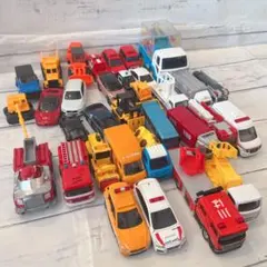 豪華33台セット‼️トミカ ミニカー 大量 消防車 救急車 働く車 まとめ売り