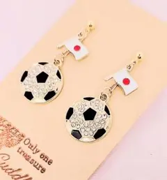 ピアス　イヤリング　サッカー　ワールドカップ　日本代表　観戦　応援　※3861