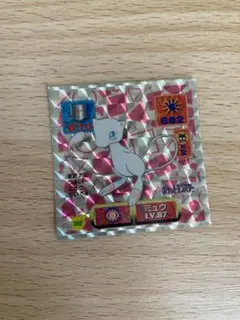 ☆最強シール烈伝☆アマダ ゴールド ポケモンシール ミュウ LV.100