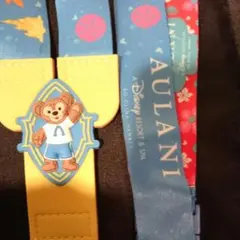 お値下げ  ダッフィー シェリーメイ ネックストラップ ハワイ限定 アウラニ