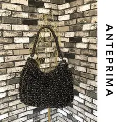 ANTEPRIMA ワイヤーハンドバッグ 黒 ブラックメタル