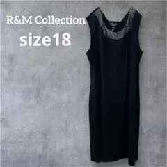 １点もの✨R&M Collection ノースリーブ ワンピース ブラック 黒