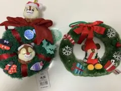 ディズニークリスマスリース2種類セット(リルリンリン、チップ＆デール)