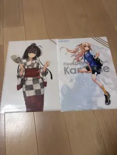 艦これ LAWSON クリアファイル 2枚セット　秋月　ジョンストンのサムネイル
