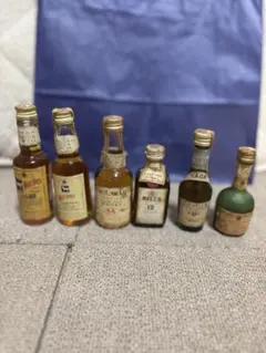 ミニボトル 7本セット ウイスキー コニャック 古酒 - メルカリ