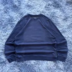 90s 00s 短丈　スエット　無地スウェット　サンフェード