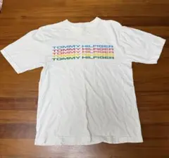 TOMMY HILFIGER ホワイト Tシャツ S 古着